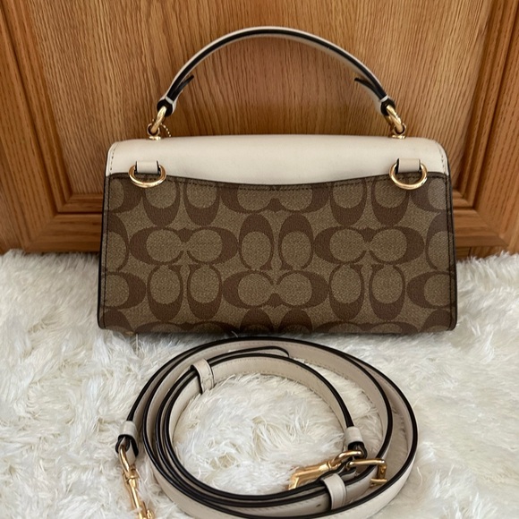 Coach Tilly Satchel 23 In Signature Crossbody Handbag Satchel - Picture 7 of 16